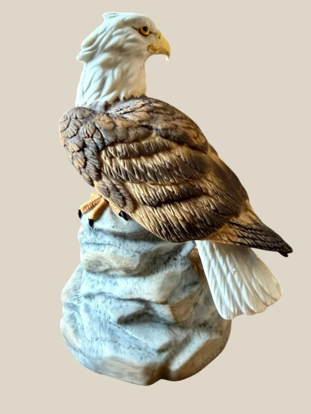 Gorham Gallery Birds American Bald Eagle Figurine Vignette Japan Vintage 5